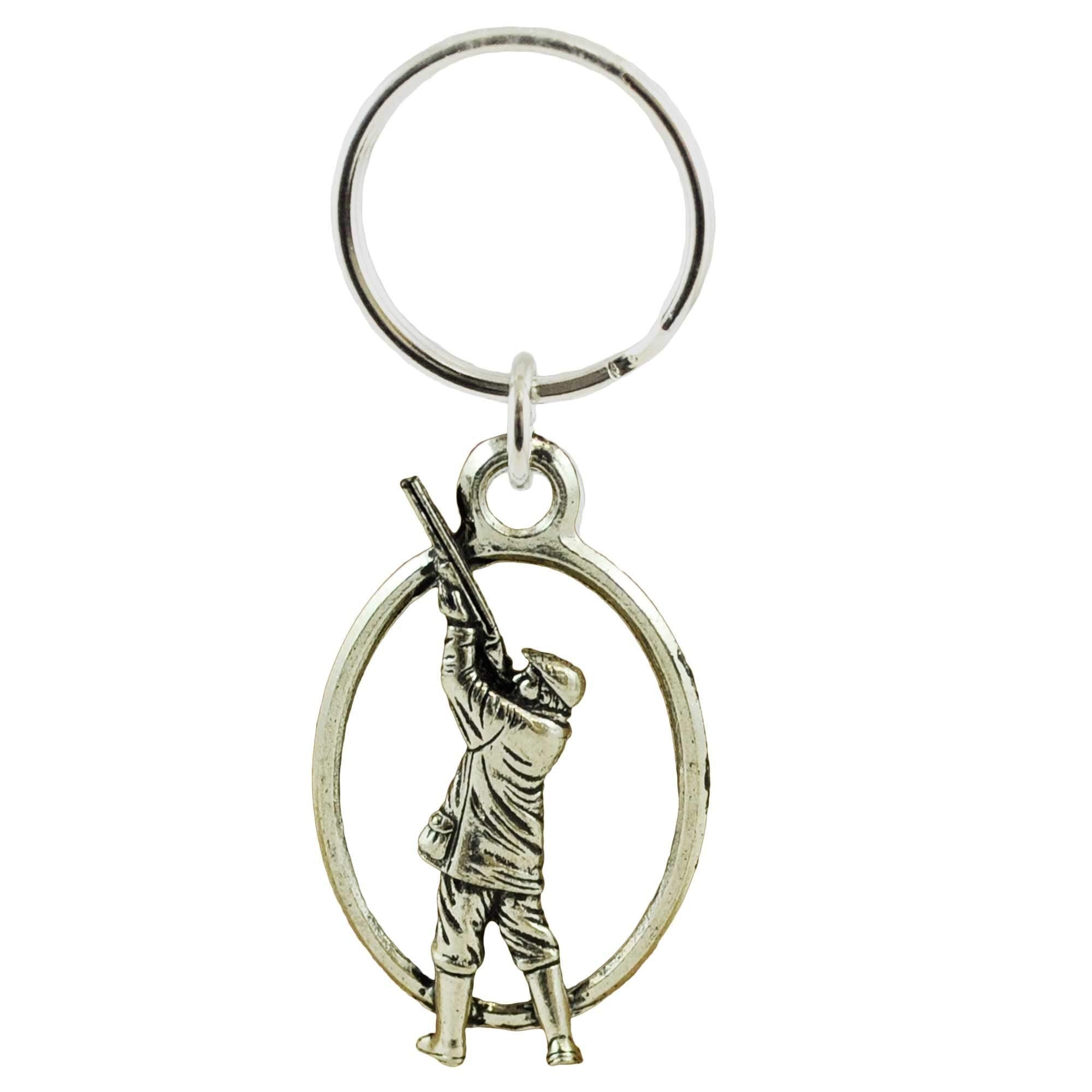 Gamekeeper Shooter English Pewter Keyring