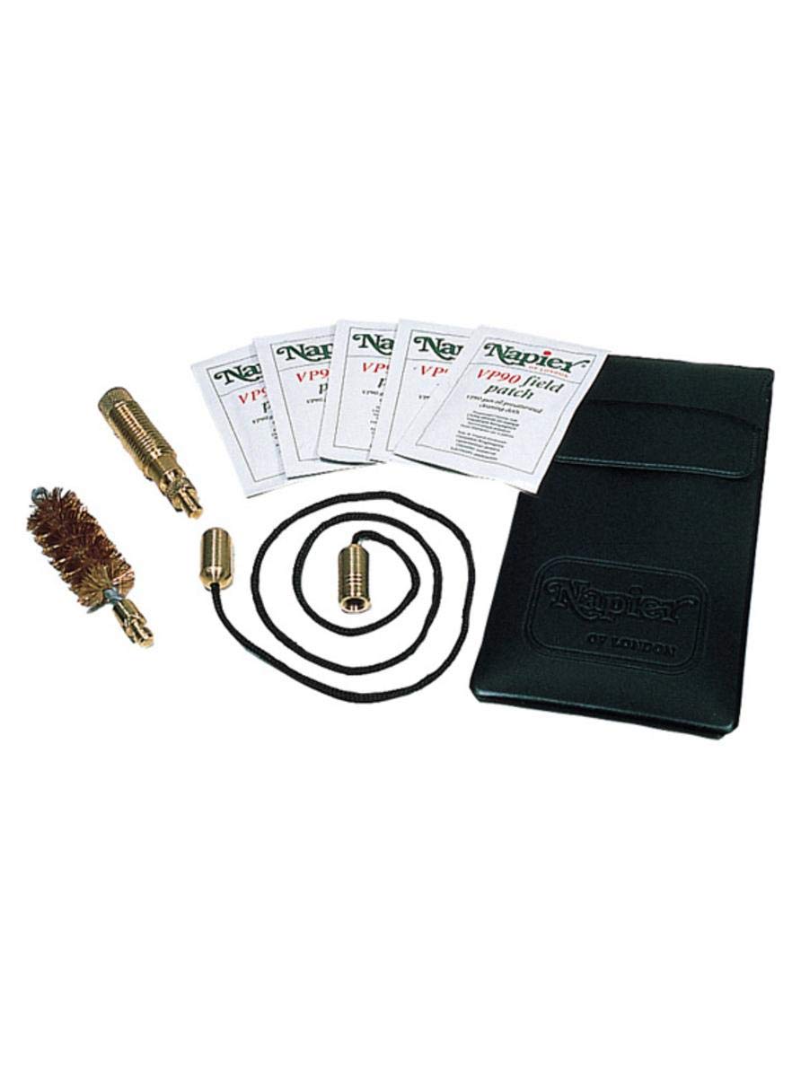 Napier 20ga Shotgun Pull Through Kit for use in the field - inc. Jag, VP90 patches, brush, pull through and a bag to put it in. We also sell the 12ga version