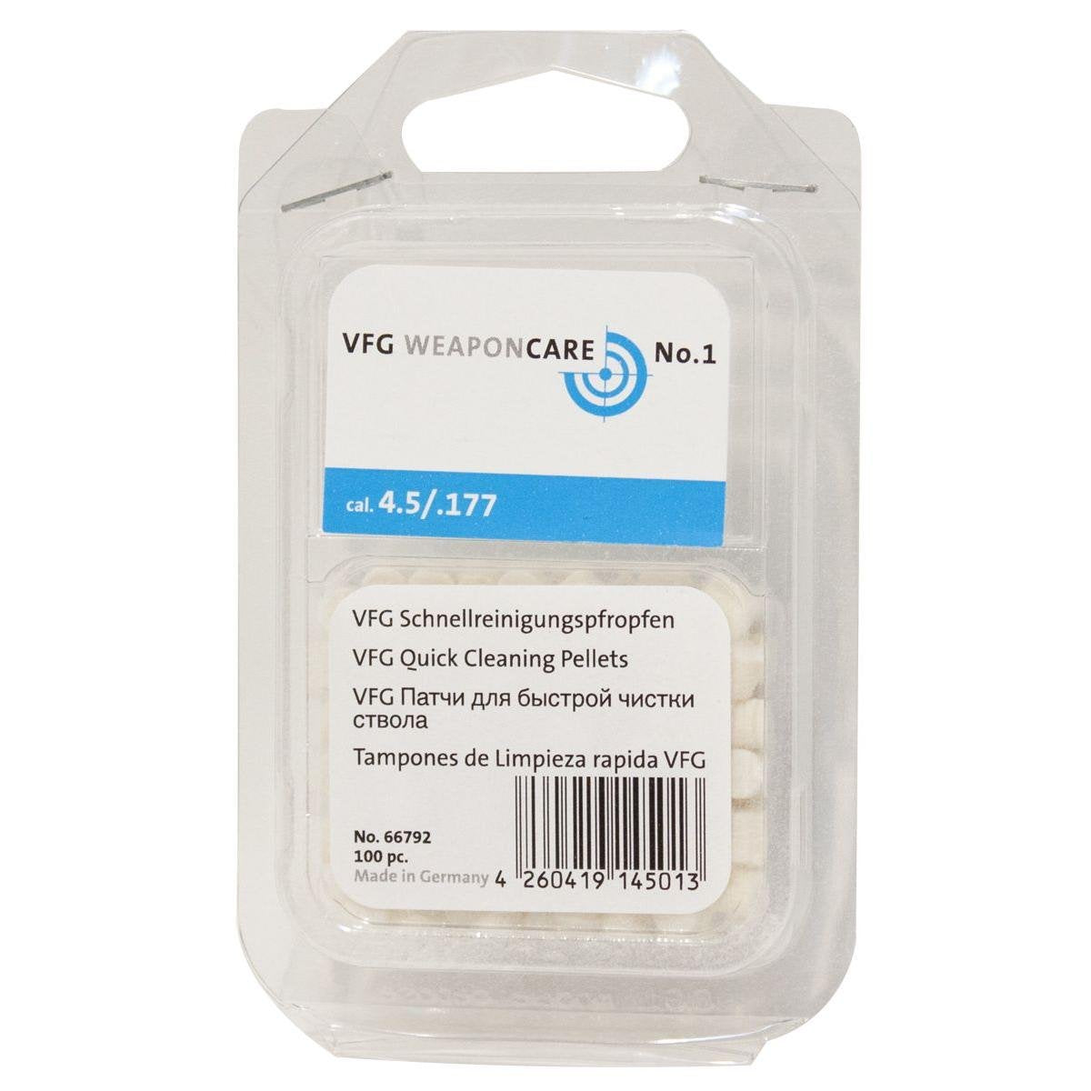 VFG Quick-Cleaning Felt Pellets for Compressed Air Guns | Calibre: 5.5/.22 (Pack of 80)