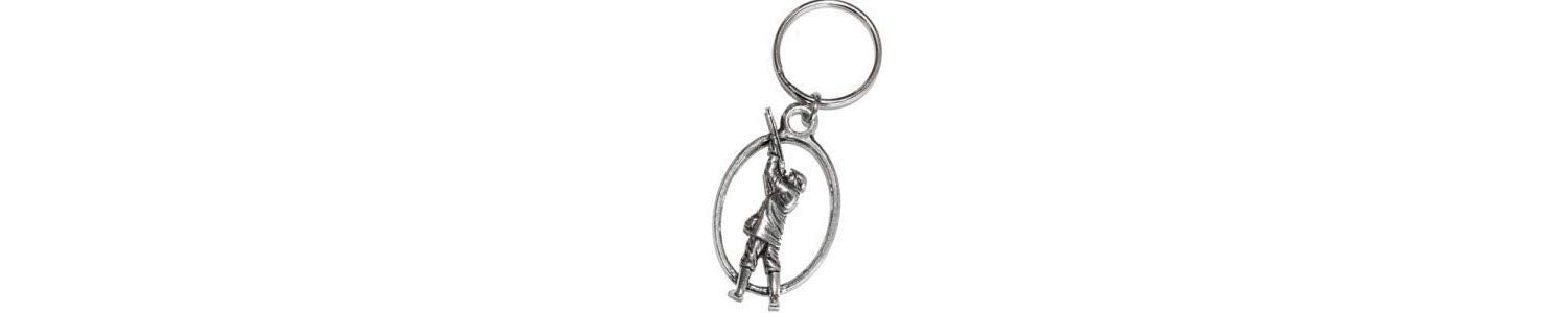 Pewter Shooter Key Ring