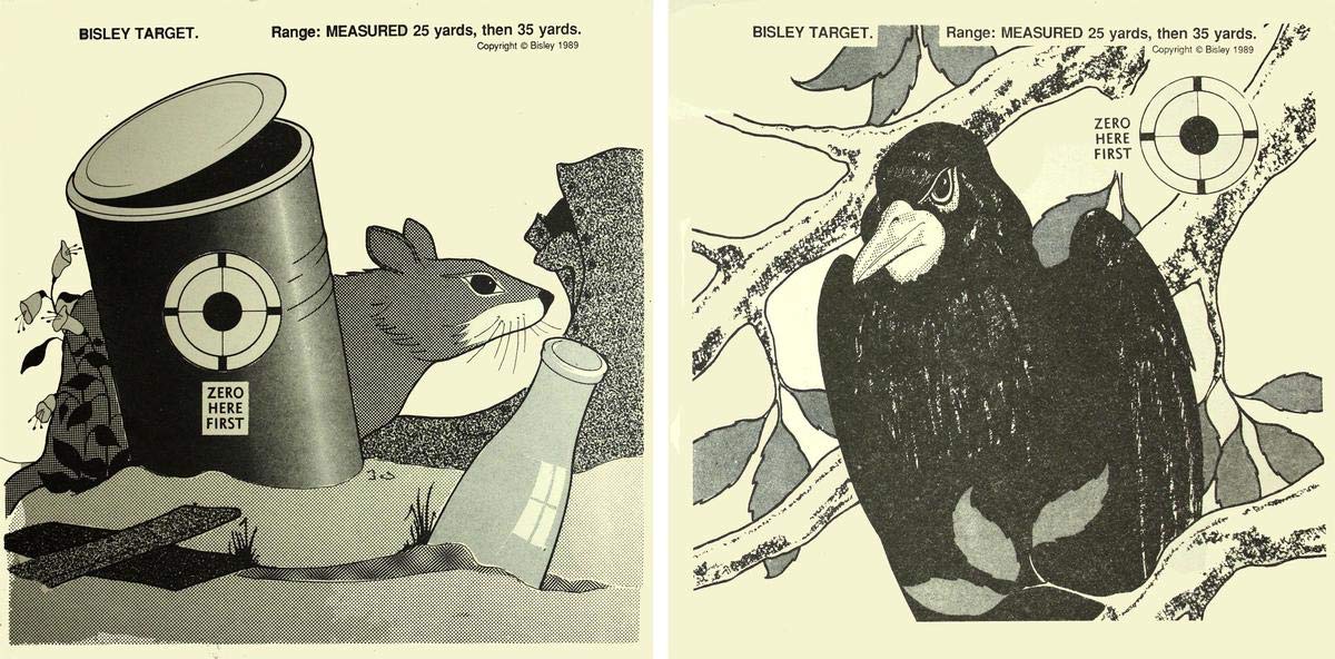 Bisley 17cm Vermin Double Sided Targets Grade 1 Pack of 1 000 - Hunting outdoor gear for Men