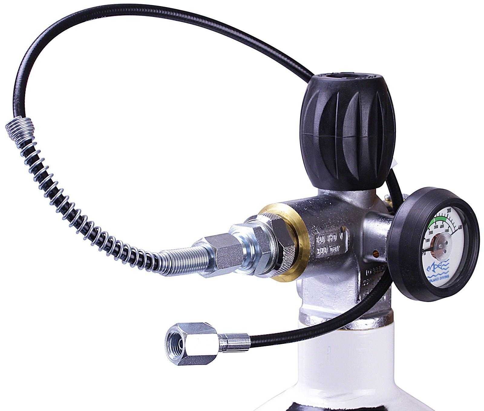 Bisley 7 Litre Air Rifle Pre Charged Pneumatic Filling Kit Bottle Hose Valve & Gauge PCP Divers Bottle