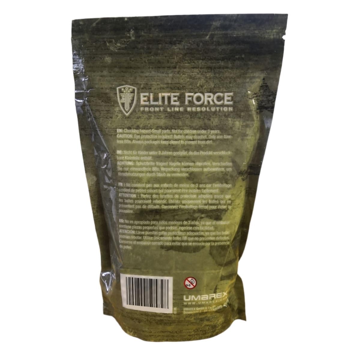 Umarex Elite Force Airsoft Plastic BBs 0.25g Zip Bag 2500