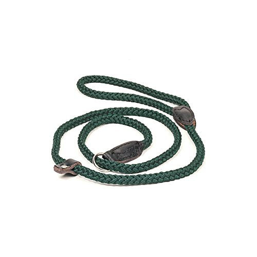 Napier Dog Lead Field Trial - traditional leather fittings and polypropylene lead - 120 cm (47) long by Napier
