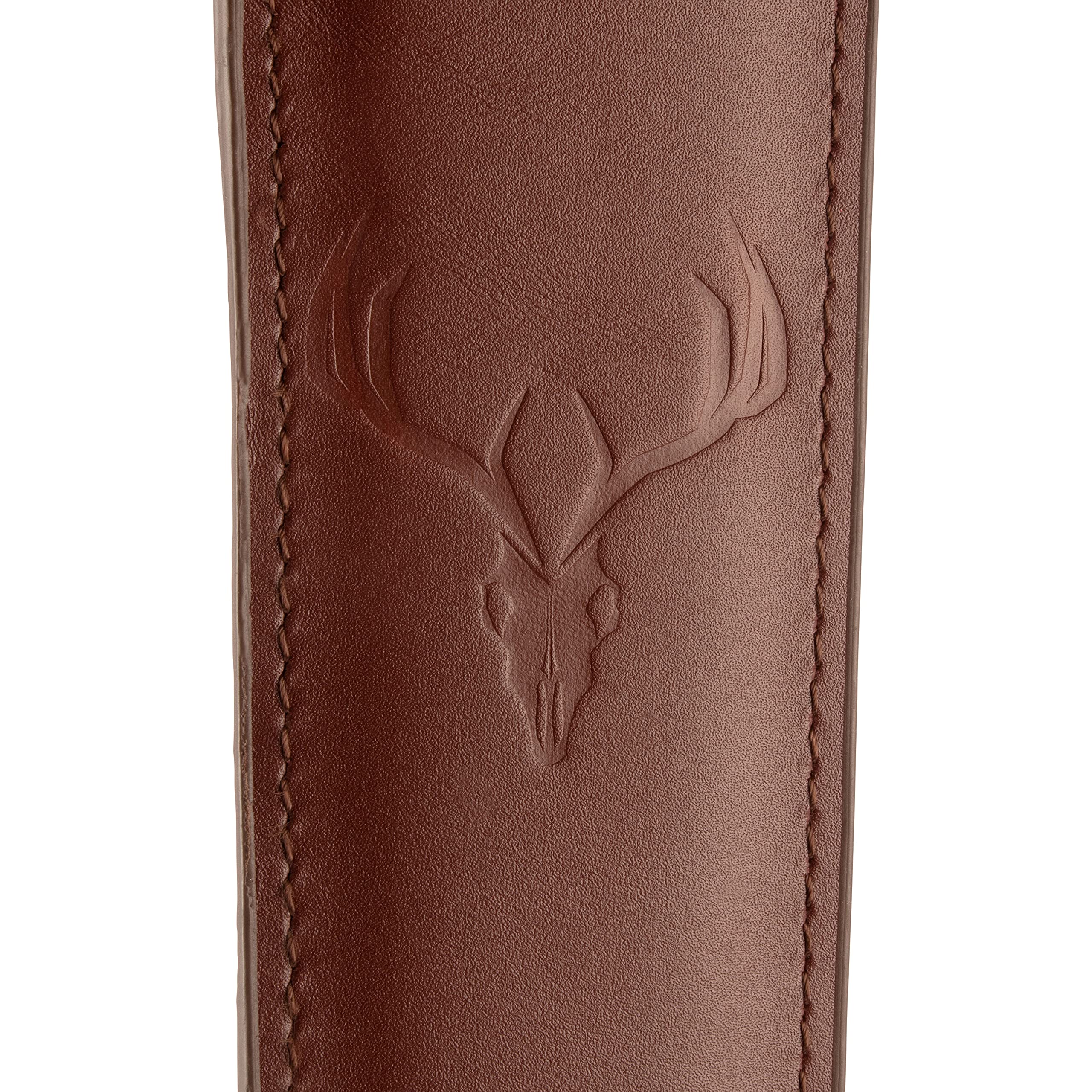 Allen Company 8145 Cobra Padded Sling with Deer Head Embossed with Swivels, Burgundy-Brown, One Size