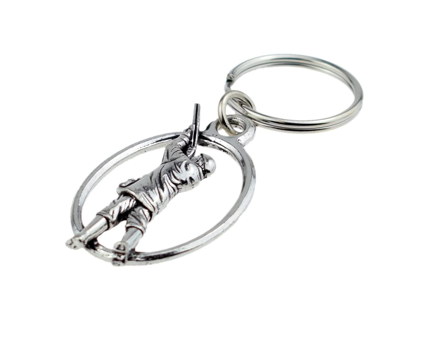 Pewter Shooter Key Ring