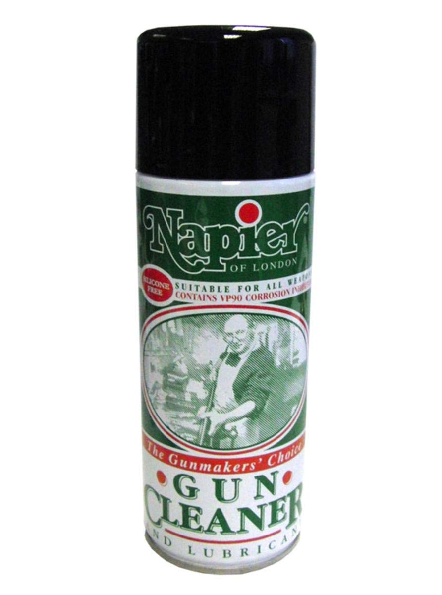 Napier 300ml Gun Cleaner and Lubricant Aerosol Spray Can with VP90