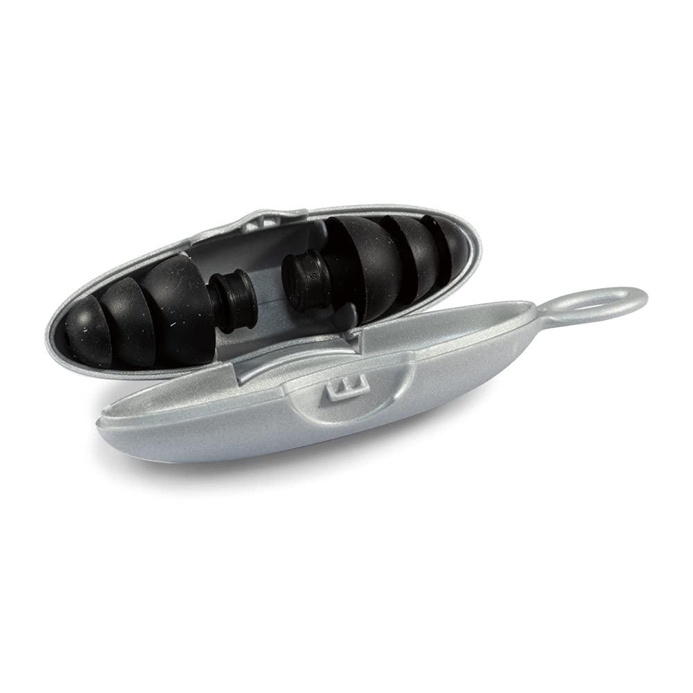 Pluggerz Earplugs Shoot - 2 Pairs (S/M M/L) - Reusable - Soft & Comfortable - Filtered - 26 dB - Shooting Sports - Hunting - Fireworks - Prevents Ear Pain/Damage