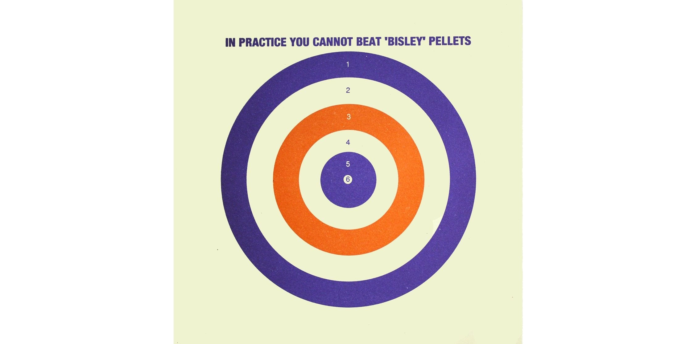 Colour Air Gun Rifle Targets 17x17cm in 50 Pck Bisley