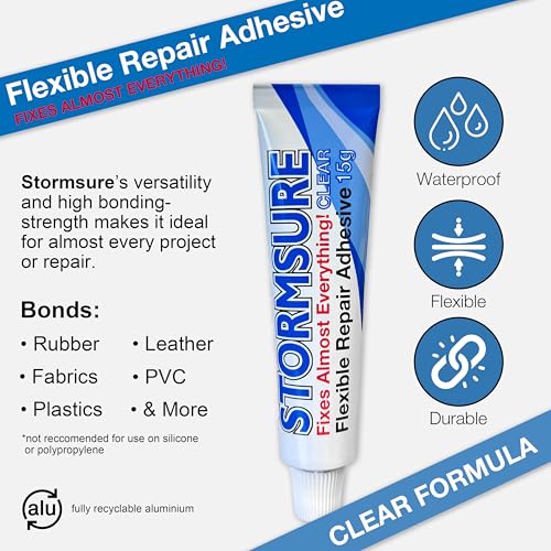 Stormsure Waders & Boot Repair Adhesive: 15g (Clear) - Durable Glue for Boots and Wader Repairs