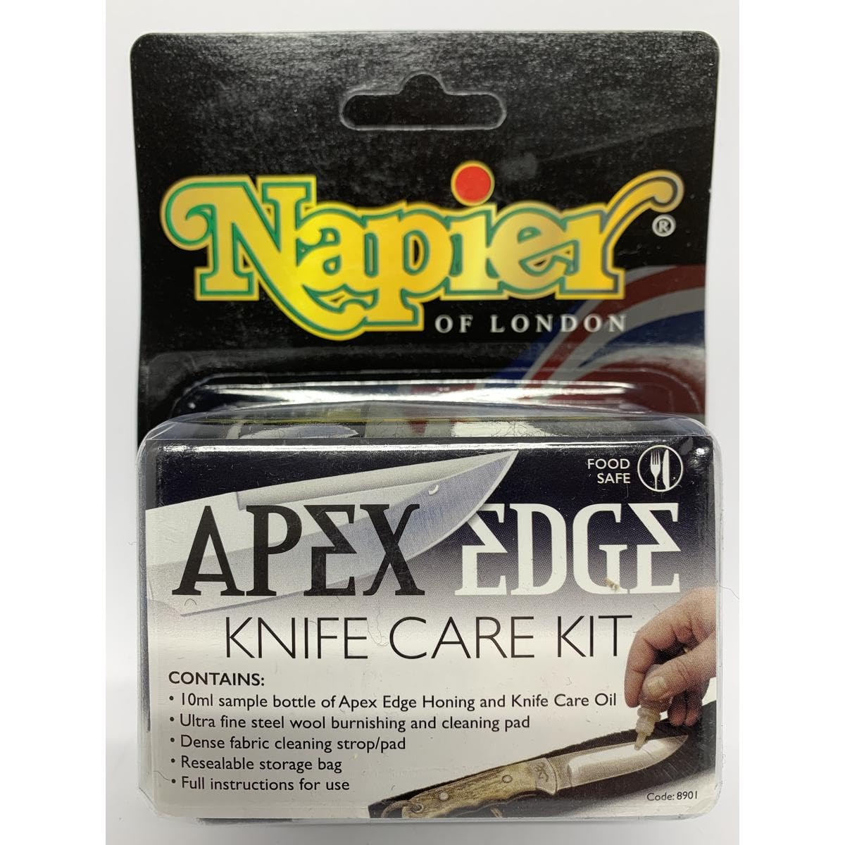 Napier Apex Edge Knife Care Kit Honing Oil Pack