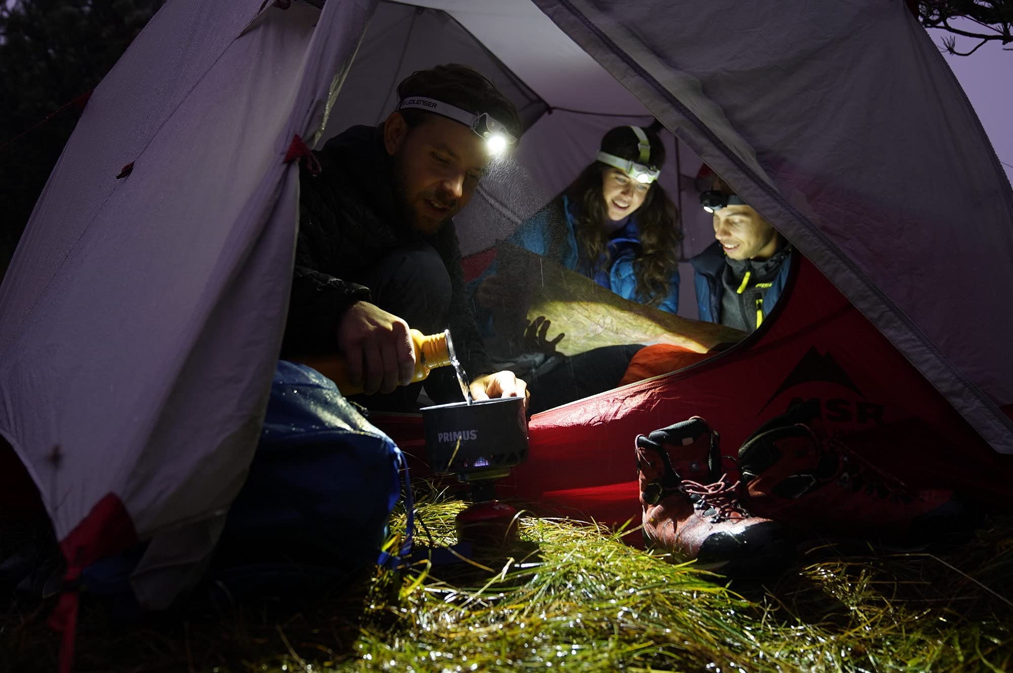 Ledlenser MH7 - Rechargeable LED Head Torch, Super Bright 600 Lumens Headlamp, Water Resistant (IP54), Camping, Fishing, Hiking Equipment, Rechargeable Work Head Torch, Up to 60 Hours Running Time