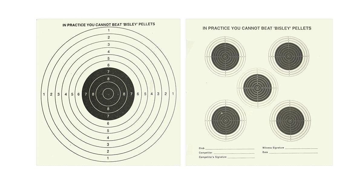 Bisley 14cm Standard Targets Grade 1 Pack Of 1000 Loose