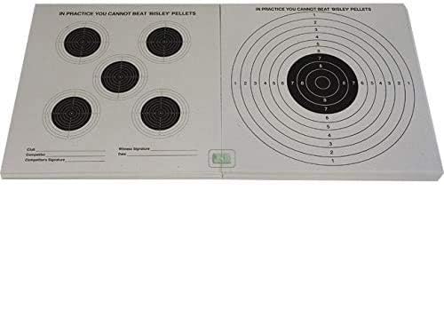 Bisley 1000 Double Sided Airgun Targets 17cm (6.75") Card Airgun Targets Air Rifle Pistol Hunting Practice