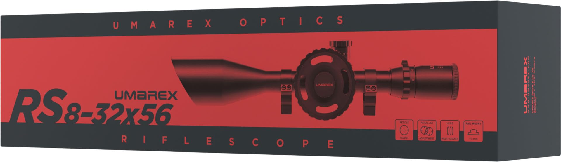 Walther FT 8-32x56 Riflescope With SideWheel PX + 11mm (3/8") Airgun / .22 Rimfire Mounts 2.1525