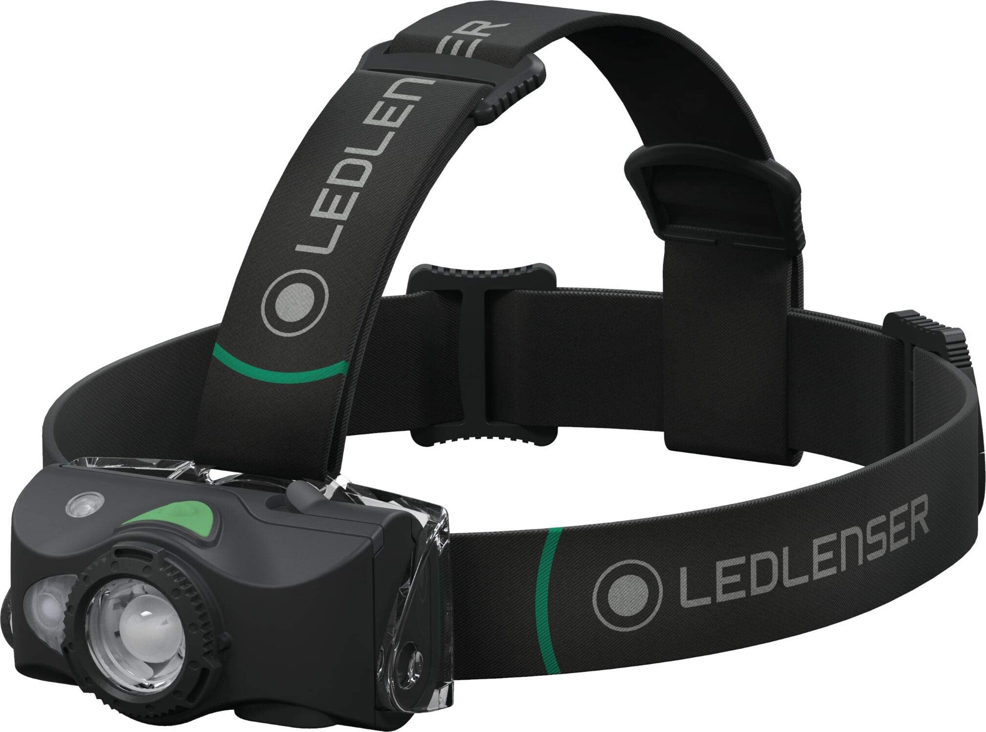 Led Lenser Headtorch MH8 Outdoor Adventure Headtorch-600 Lumens with a 200m Beam Range-Ideal for Hunting and Fishing, Black and Grey 500972