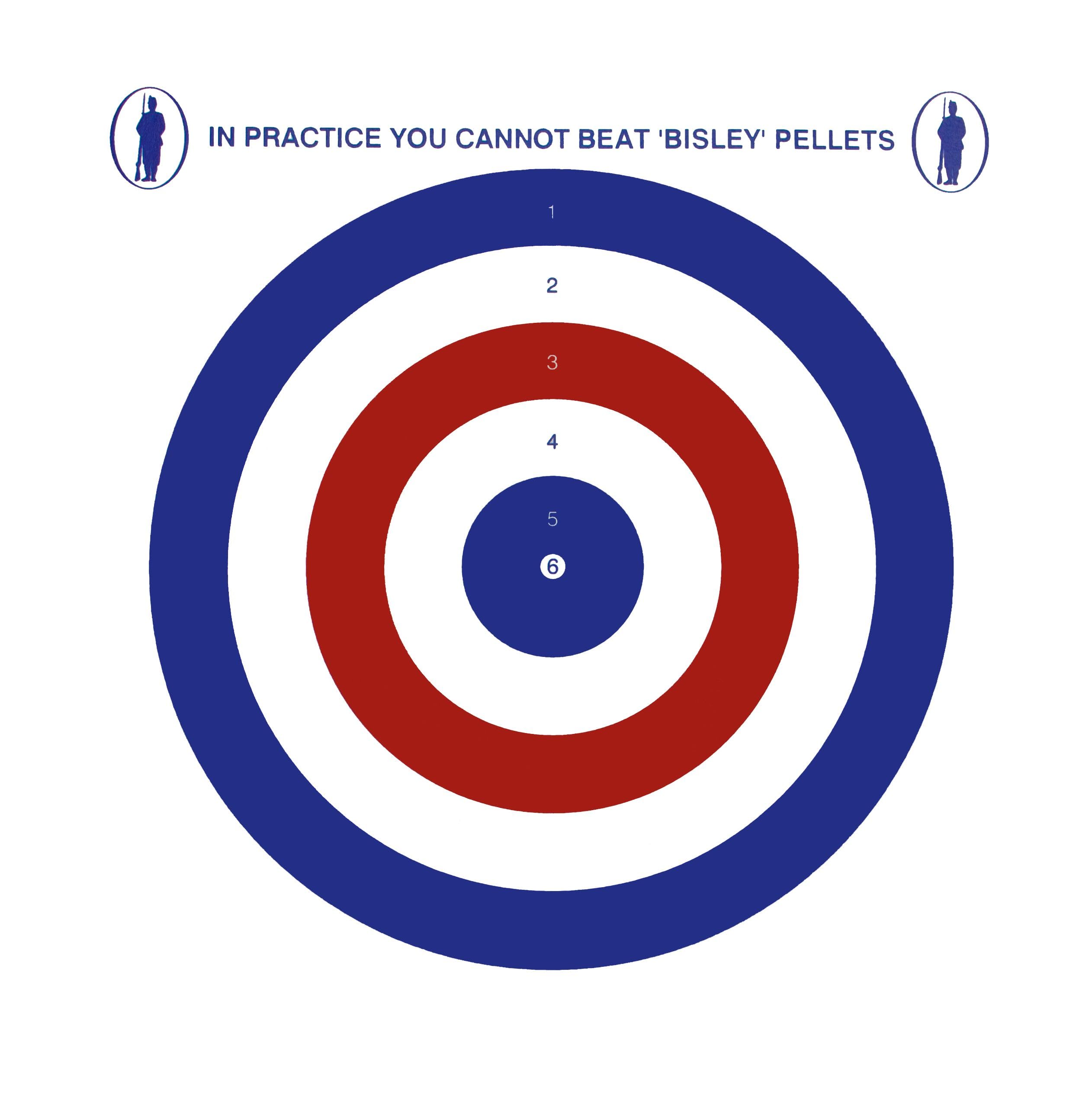 Ammo North West Ltd Bisley 17cm Coloured Targets 1 pack of 200