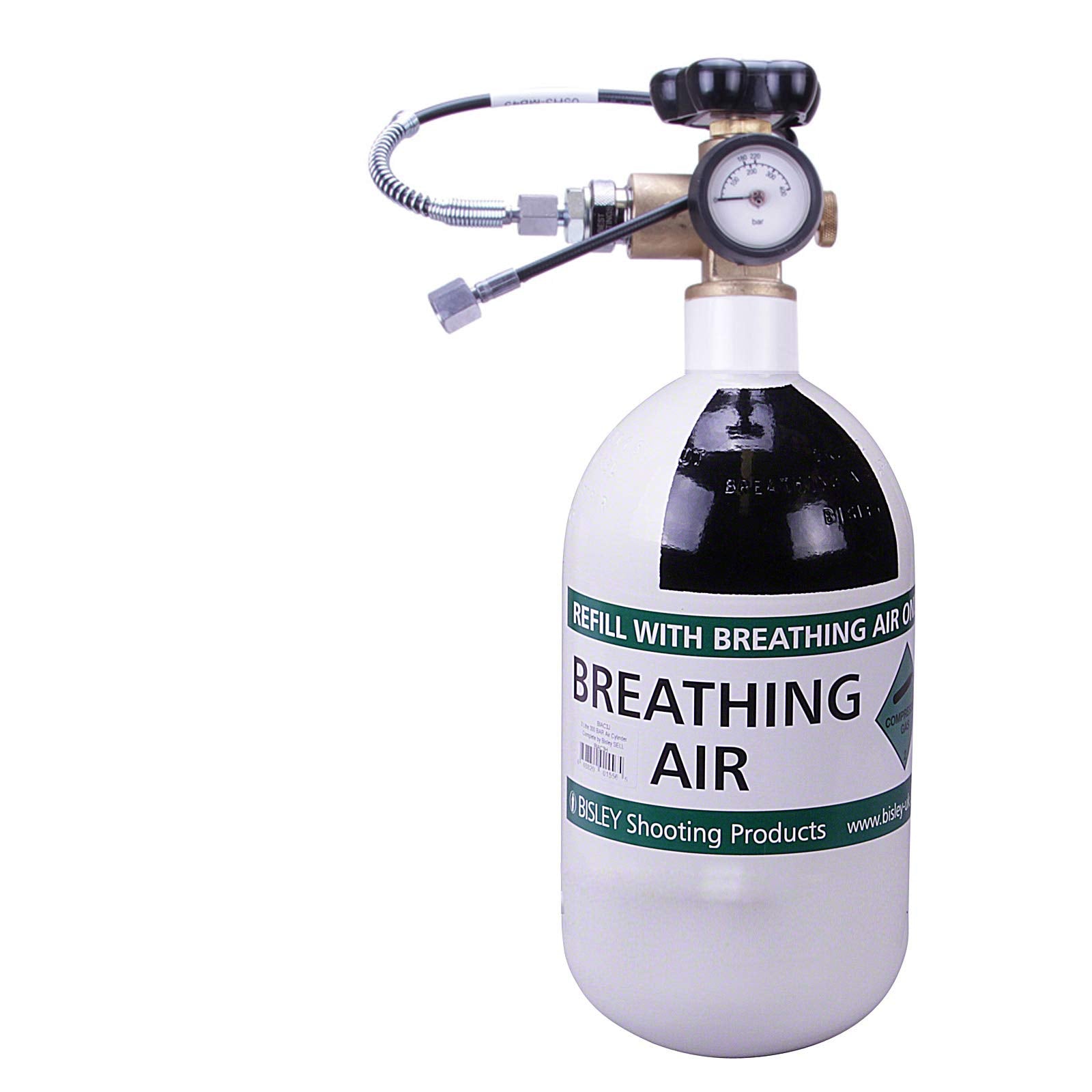 Bisley 3 Litre Air Rifle Pre Charged Pneumatic Filling Kit Bottle Hose Valve & Gauge PCP