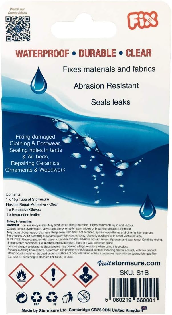 Ammo North West Ltd Stormsure Flexible Repair Adhesive 15g Clear