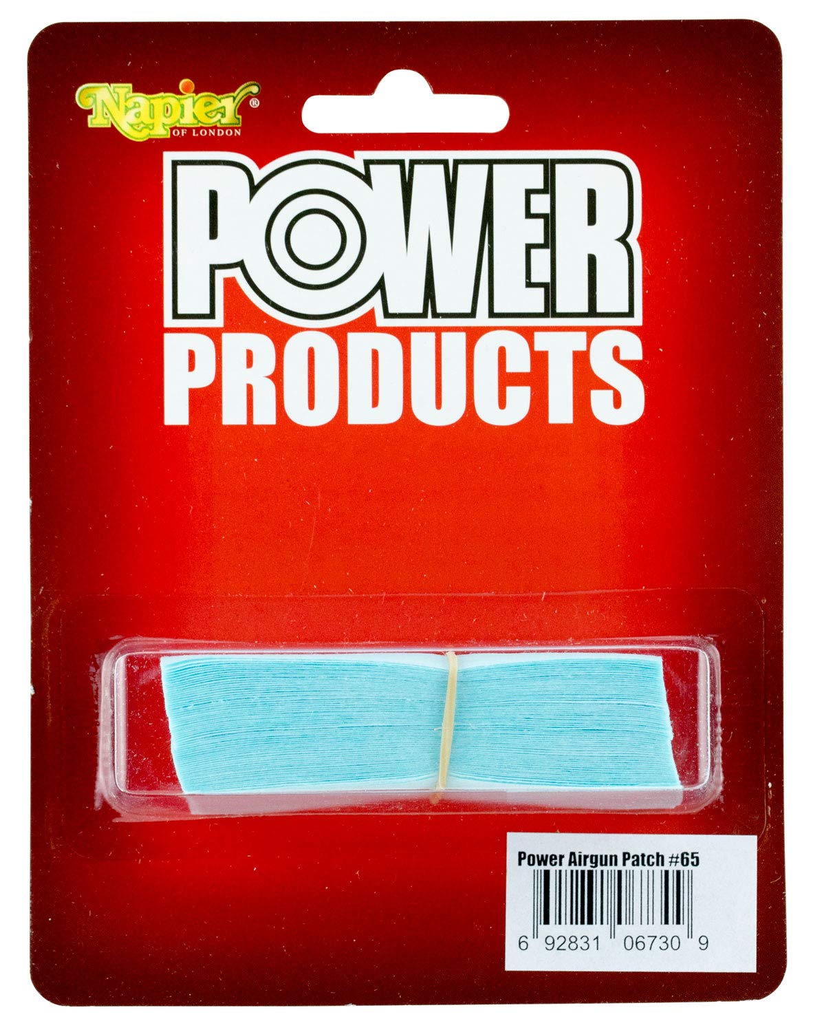 Pack of 65 Airgun Patches to use generally or to replenish your Napier Power Air Rifle/Air Gun Pull Through Kit .177 .22