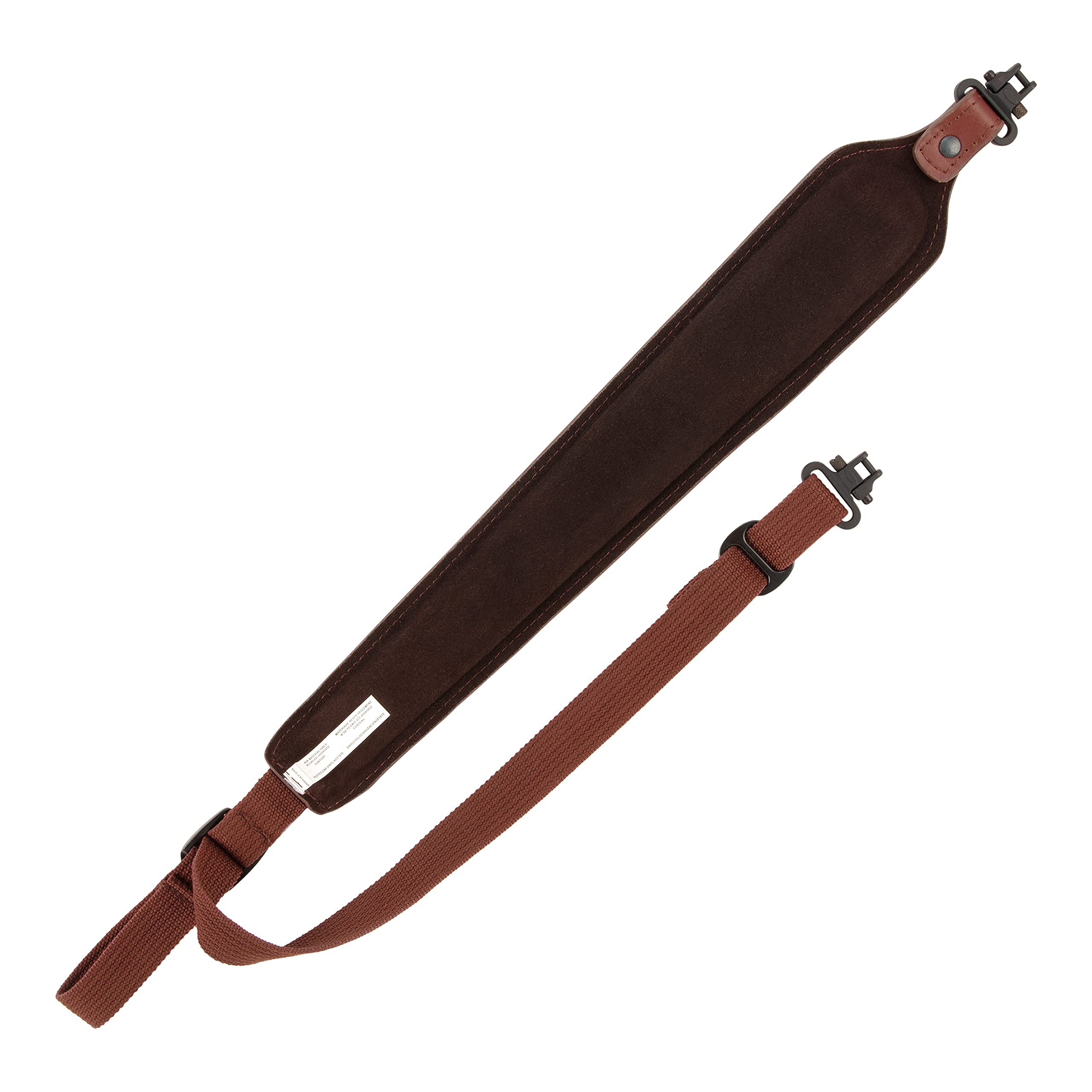 Allen Company 8145 Cobra Padded Sling with Deer Head Embossed with Swivels, Burgundy-Brown, One Size