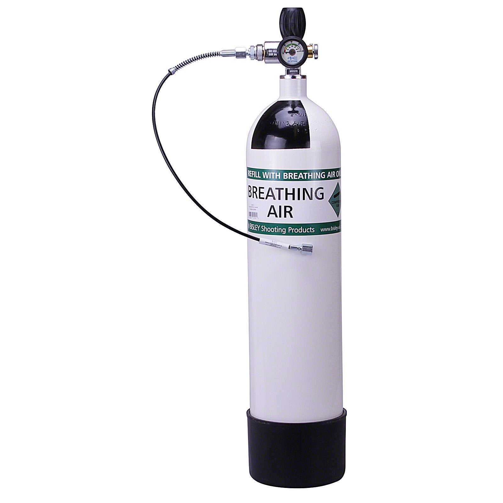 Bisley 7 Litre Air Rifle Pre Charged Pneumatic Filling Kit Bottle Hose Valve & Gauge PCP Divers Bottle