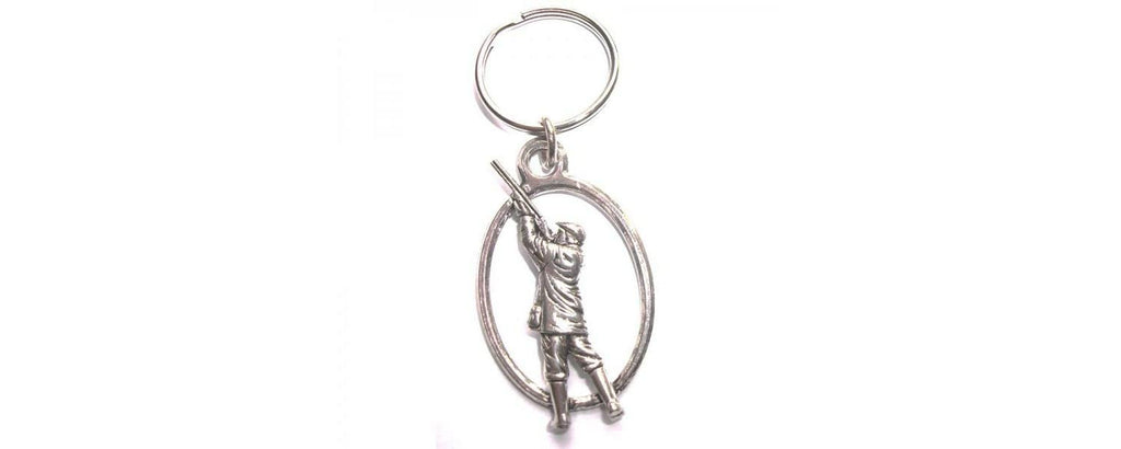Pewter Shooter Key Ring
