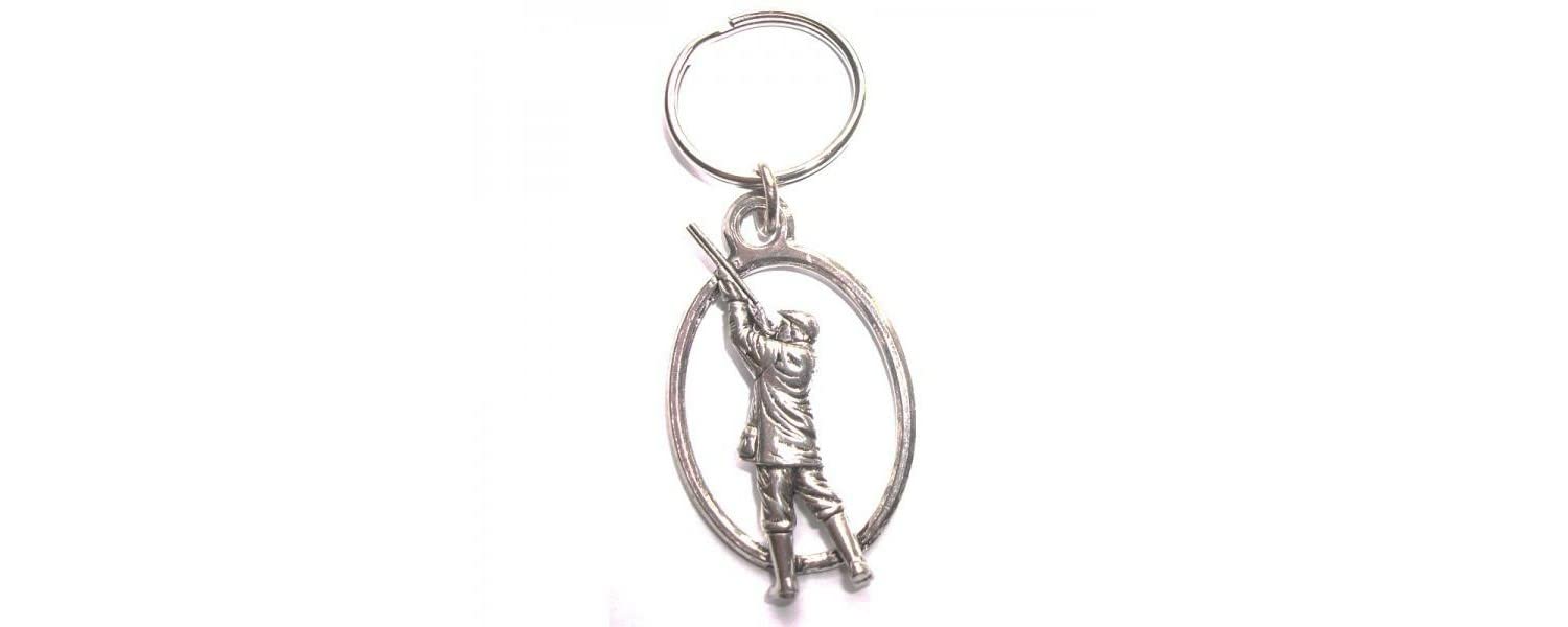 Pewter Shooter Key Ring