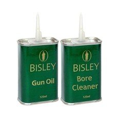 Bisley GUN OIL & BORE CLEANER Scrubber Solvent Rifle/Shotgun Cleaning Gun Kit