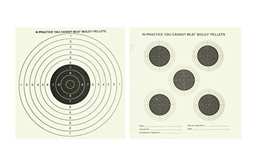 Ammo North West Ltd Double Sided Air Gun Rifle Targets 17x17cm in 50 Pck