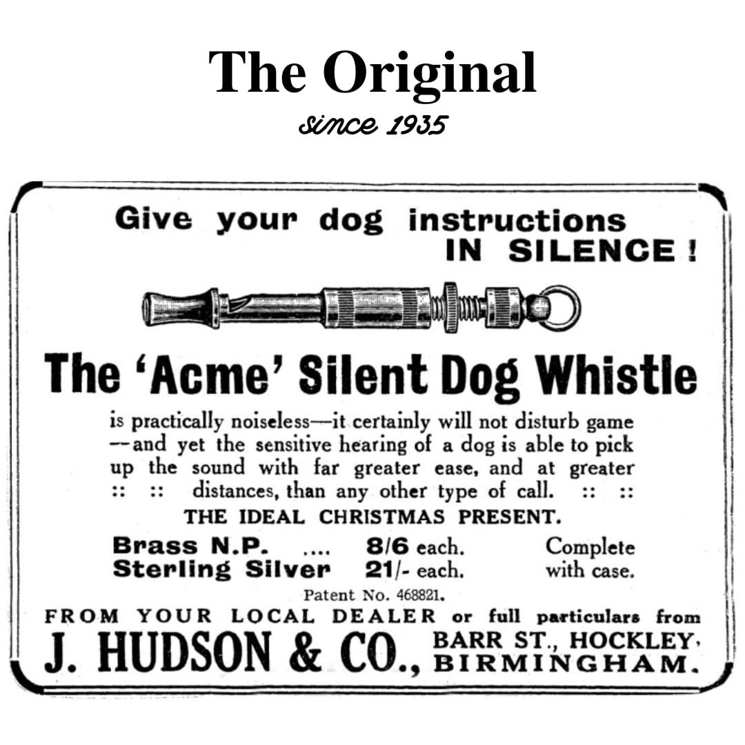 ACME Silent Whistle No. 535 - Die 'lautlose' Hundepfeife für alle Rassen | Auch für Tiertraining mit Delfinen | Für den Menschen (Fast) Nicht hörbar