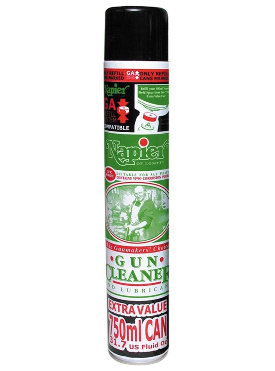 Napier Gun Cleaner and Lubricant Aerosol Spray Can with VP90 (750ml)