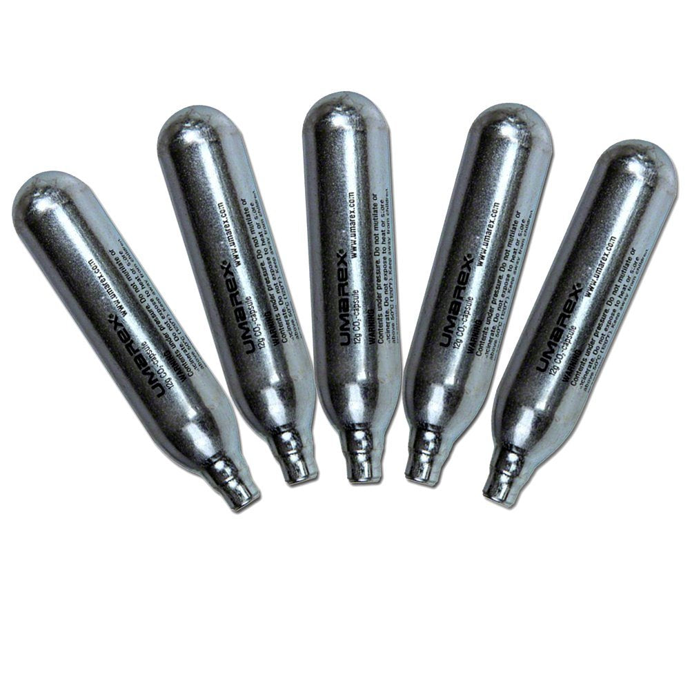 5x Umarex 12g Co2 Gas Capsules Cartridge Air Rifle Pistol Gun Airgun 12 Gram CO2