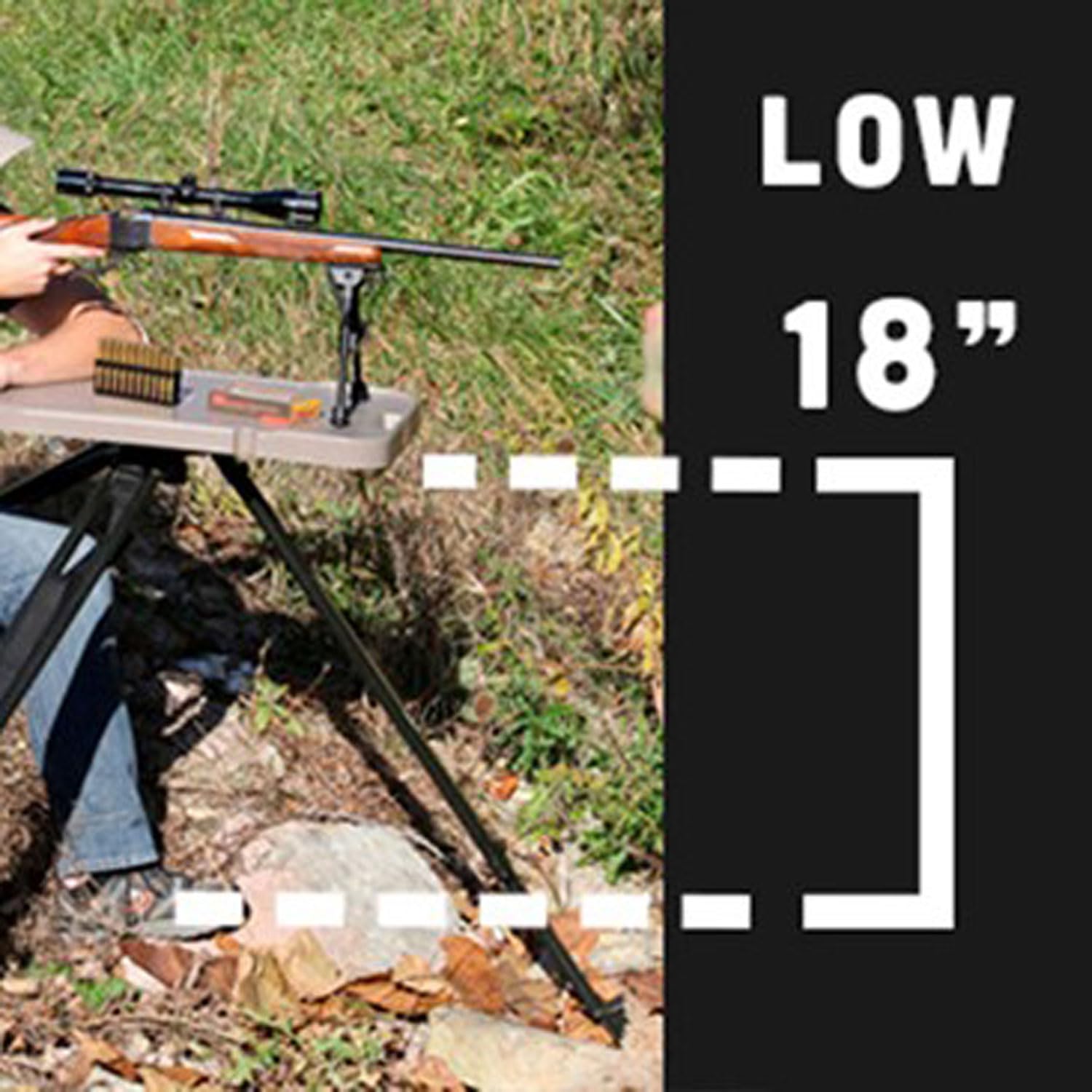 MTM Casegard Hi-Low Shooting Table