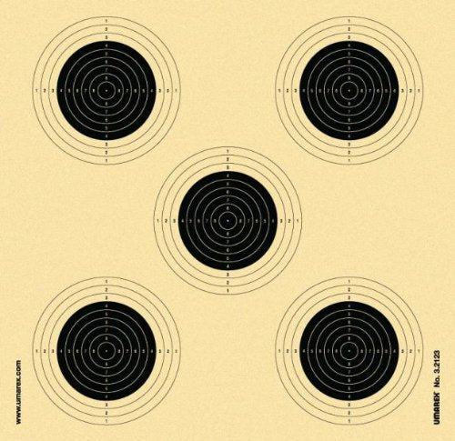 Umarex 5-Part Airgun/Airsoft Targets 14 x 14 cm Pack of 100