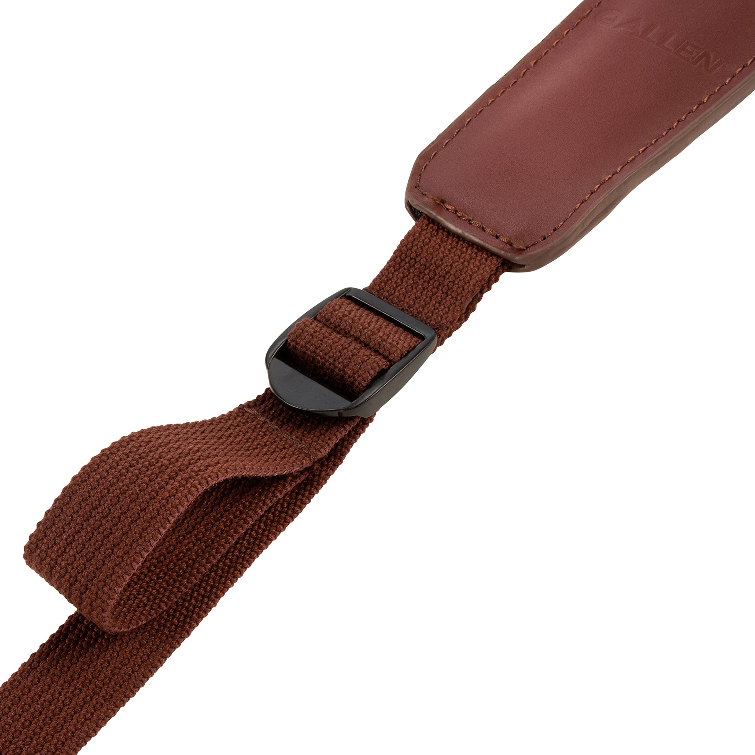 Allen Company 8145 Cobra Padded Sling with Deer Head Embossed with Swivels, Burgundy-Brown, One Size
