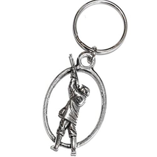 Ammo North West Ltd Ammo North West Ltd Bisley Pewter Keyring Shooting Man