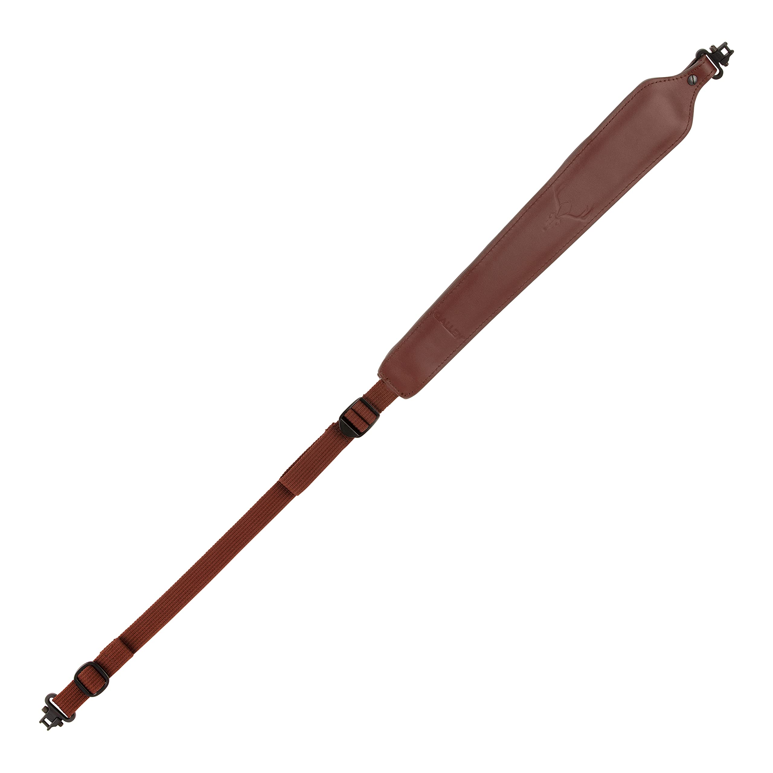 Allen Company 8145 Cobra Padded Sling with Deer Head Embossed with Swivels, Burgundy-Brown, One Size
